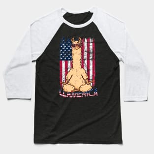 Llamerica funny llama funny alpaca america Baseball T-Shirt